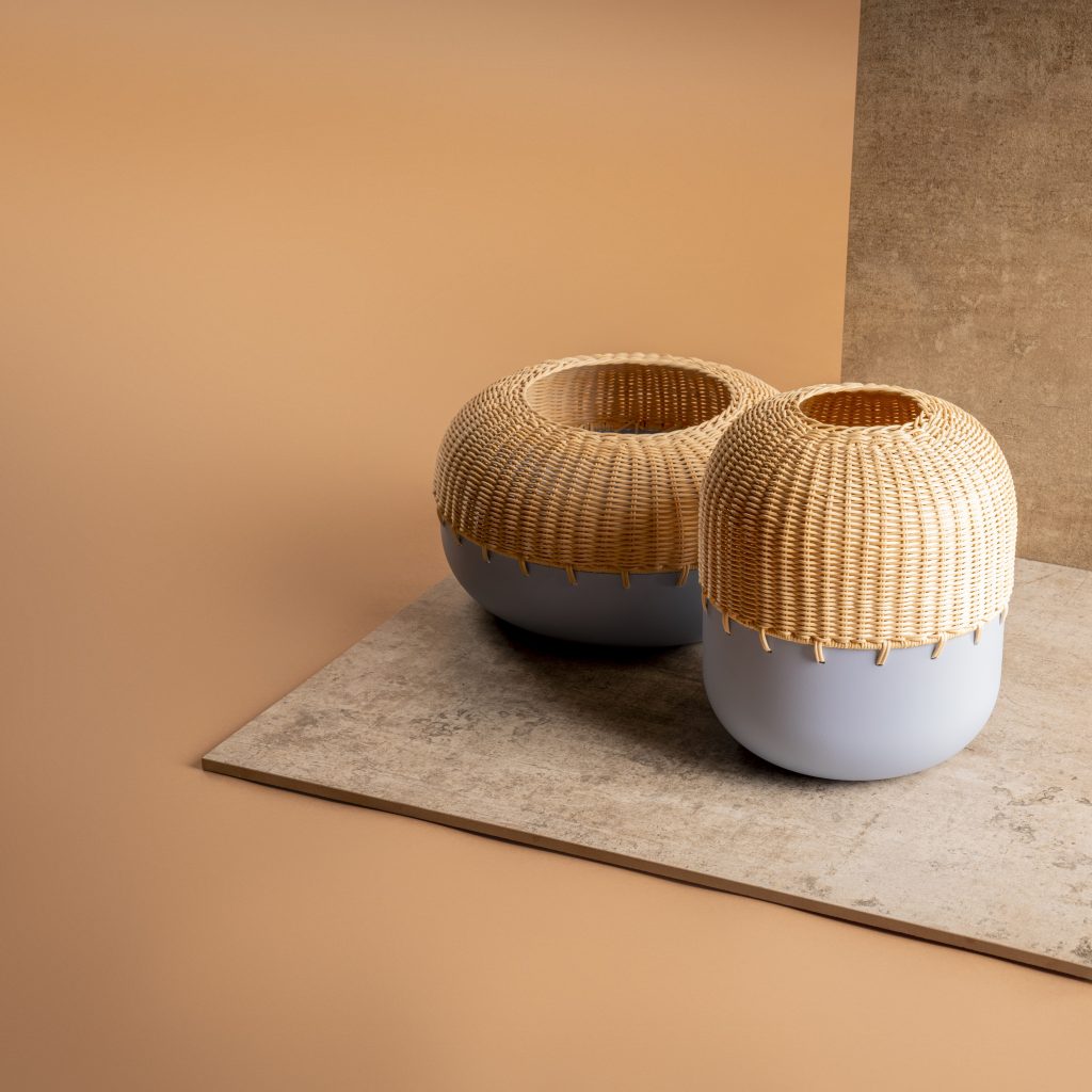 lixula vases, rattan