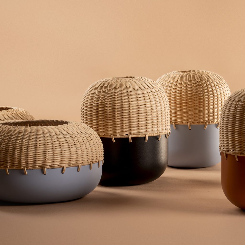 lixula vases, rattan